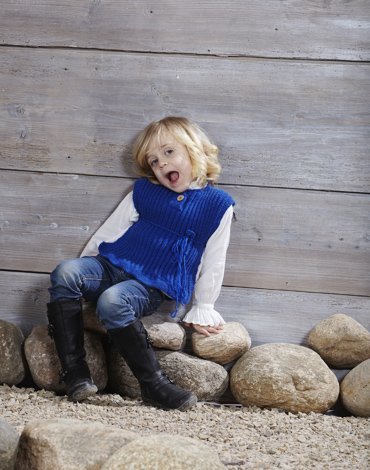 Strickanleitung - Muster gestrickter Pullunder / Weste