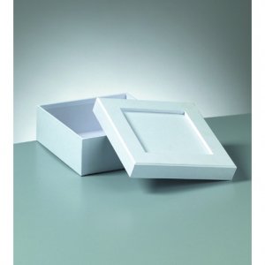 Eschenmosaik 15 x 15 x 6 cm - weißes Quadrat Eschenmosaik 15 x 15 x 6 cm - weißes Quadrat