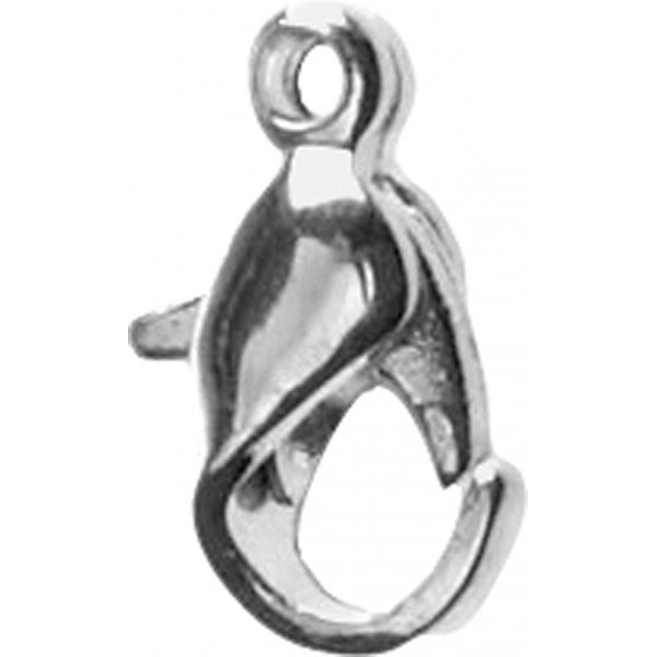 Karabiner - versilbert - 10 Stk