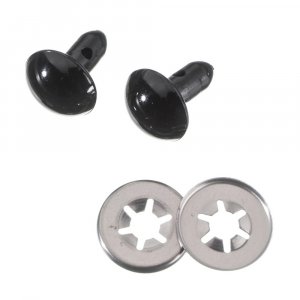 Schutzbrille aus schwarzem Kunststoff - 2er-Pack Schutzbrille aus schwarzem Kunststoff - 2er-Pack