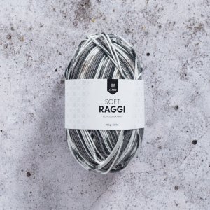Soft Raggi 100g - Grauer Druck Soft Raggi 100g - Grauer Druck