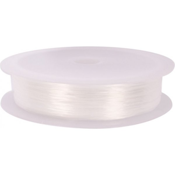 Elastische Kordel, flach, wei, 1 x 0,4 mm, 12 m