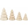 Weihnachtsbume aus Holz - 4 Stk