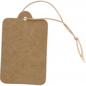 Etiketten aus stabilem Karton - 25 x 40 mm - hellbraun - 100 Stück Etiketten aus stabilem Karton - 25 x 40 mm - hellbraun - 100 Stück