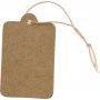 Etiketten aus stabilem Karton - 25 x 40 mm - hellbraun - 100 Stck