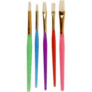 Kinderpinsel - gemischte Farben - 5 Stk Kinderpinsel - gemischte Farben - 5 Stk