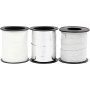 Geschenkkordel - Silber - Silberglitter - Wei - 3 x 15 m