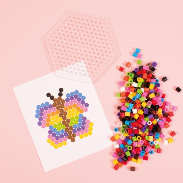Die Tubenperle mit Platte 1.000 Stck 10-farbig