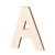 Unbehandelte Holzbuchstaben - 80x5 mm Unbehandelte Holzbuchstaben - 80x5 mm