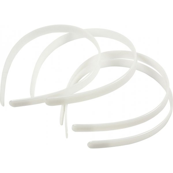 Diadem - 13 mm - wei - 5 Stk