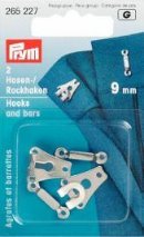 Hosen- und Rockhaken silberfarben 9 mm 2 Stk