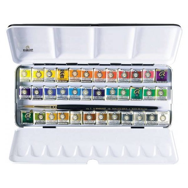 Rembrandt Aquarell De Luxe Set (36 Farben 1/2 Tasse)