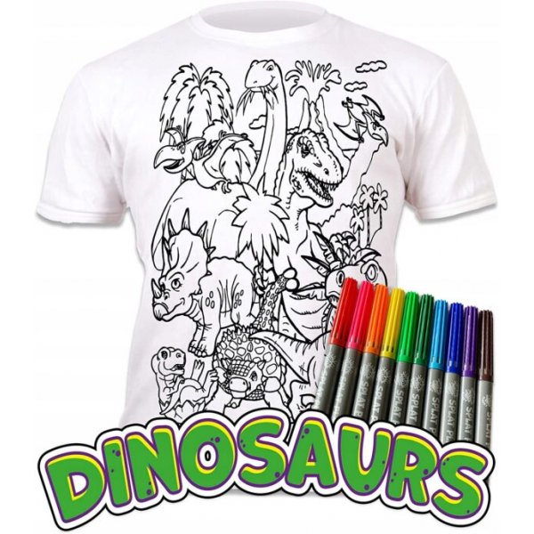 Färben Sie Ihr T-Shirt - Dinosaurier Färben Sie Ihr T-Shirt - Dinosaurier