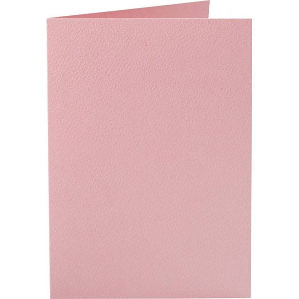 Karten - rosa - 10,5 x 15 cm - 10 Stk