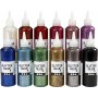 Glitzerkleber - gemischte Farben - 12 x 118 ml