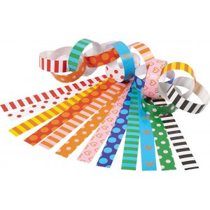 Girlandenstreifen mit Aufdruck - Gemustert - 2400 Stk Girlandenstreifen mit Aufdruck - Gemustert - 2400 Stk
