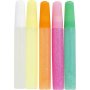 Glitzerkleber - Pastellfarben - 5 x 10 ml