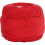 Mercerisiertes Baumwollgarn - rot - 20 g