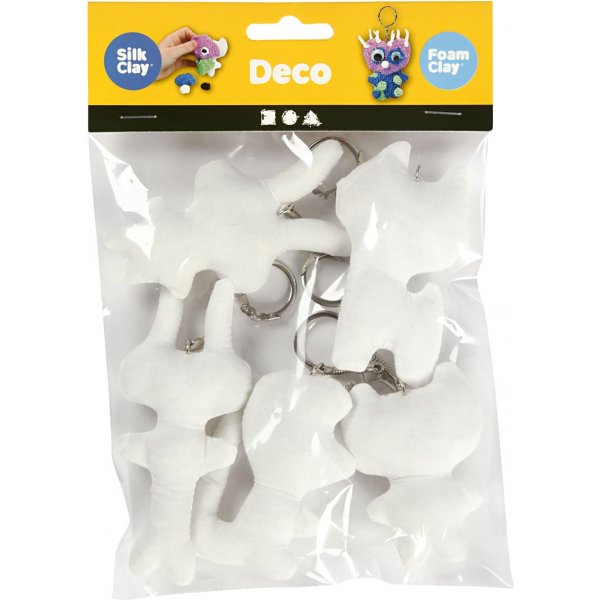 Textilfiguren mit Schlsselanhnger - 5 Stk