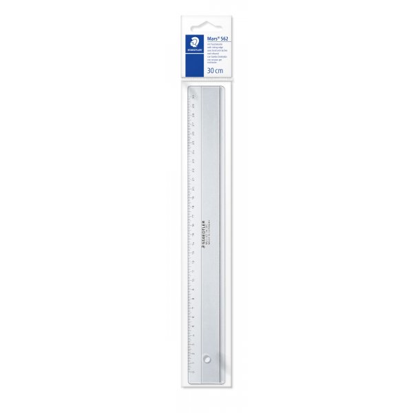 Kunststofflineal Mars Transparent Grau