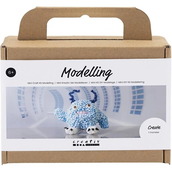 Mini-Bausatz Modellbau, hellblau, Monster Bobby