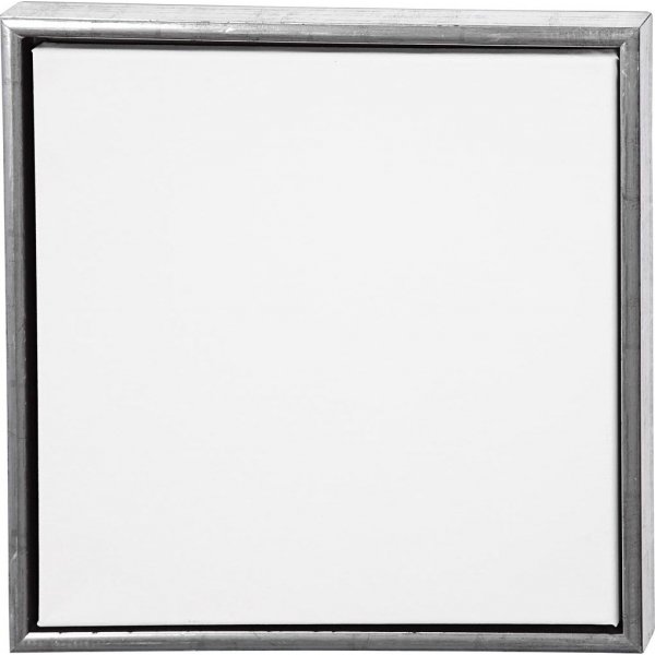ArtistLine Leinwand mit Rahmen - Antiksilber/Wei - 44 x 44 cm