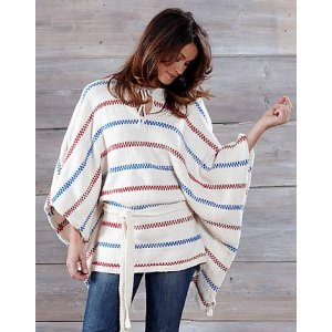 Strickanleitung - Gestrickter Poncho (Pippi-Muster) Strickanleitung - Gestrickter Poncho (Pippi-Muster)