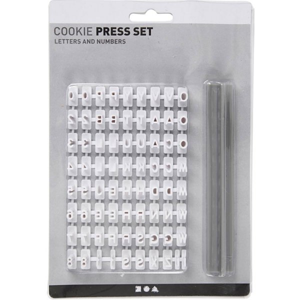 Stempelset - Weiß - Buchstaben - Zahlen Stempelset - Weiß - Buchstaben - Zahlen