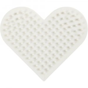 NABBI BioBeads Perlenplatte - Herz - 7x8,5 cm - 1 Stk NABBI BioBeads Perlenplatte - Herz - 7x8,5 cm - 1 Stk