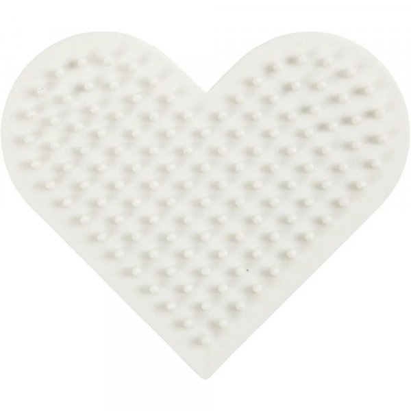 NABBI BioBeads Perlenplatte - Herz - 7x8,5 cm - 1 Stk