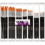 Gold Line Pinsel - Nr. 1+2+4+8+12+18+22 - rund - 7 x 12 Stk