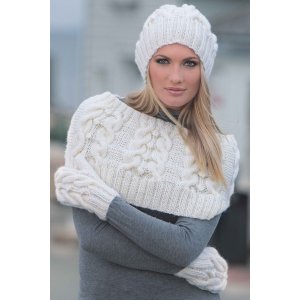 Strickmuster - Schulterwärmer, Mütze und Fäustlinge Strickmuster - Schulterwärmer, Mütze und Fäustlinge