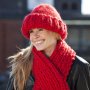 Strickmuster - 4-doppelt gestrickte Mtze und Schal
