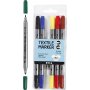Textilmarker - Standardfarben - 6 Stk