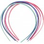 Diadem - 8 mm - gemischte Farben - 5 Stk