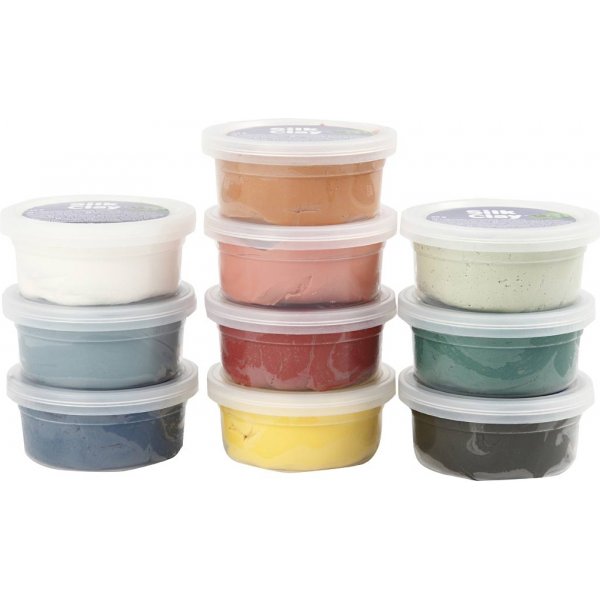 Silk Clay - matte Farben - 10 x 40 g