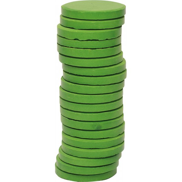 Farbpucks  30 mm - grn - 20 Stk