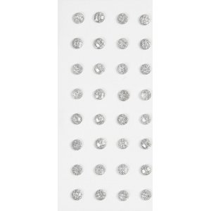 Strasssteine - Silber - Ø8 mm - 32 Stk Strasssteine - Silber - Ø8 mm - 32 Stk