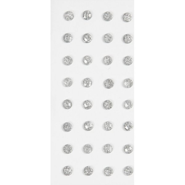 Strasssteine - Silber - 8 mm - 32 Stk