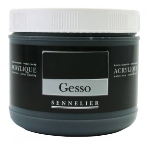 Acrylmedium Sennelier 500 ml - Schwarzes Gesso Acrylmedium Sennelier 500 ml - Schwarzes Gesso