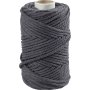 Makramee-Garn - Grau - 4 mm - 55 m