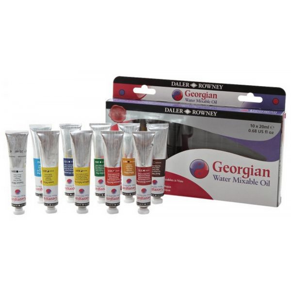 Einfhrungsset fr lfarbe auf Wasserbasis 20 ml - 10 Farben