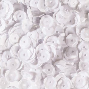 Pailletten, rund/gewölbt, 6 mm - 40 g, undurchsichtig Pailletten, rund/gewölbt, 6 mm - 40 g, undurchsichtig
