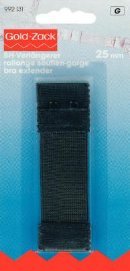 BH-Verlängerung, die die Enden zusammenhakt, 25 mm, schwarz BH-Verlängerung, die die Enden zusammenhakt, 25 mm, schwarz