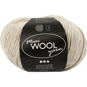 Wollgarn - Sandmelange - 100 g Wollgarn - Sandmelange - 100 g