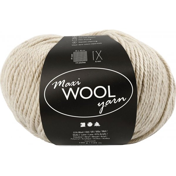 Wollgarn - Sandmelange - 100 g