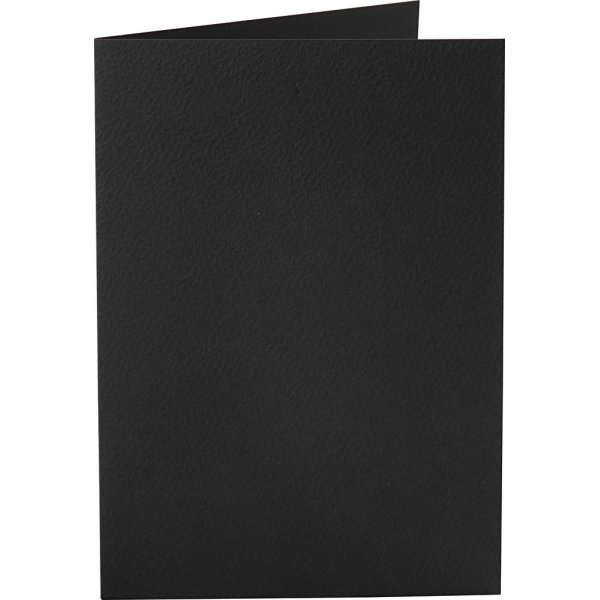 Karte - schwarz - 10,5 x 15 cm - 10 Stk
