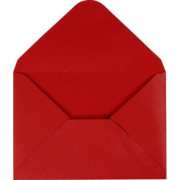 Umschlag - rot - 11,5 x 16 cm - 10 Stk