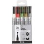 Kreidemarker - Metallicfarben - 5 Stk