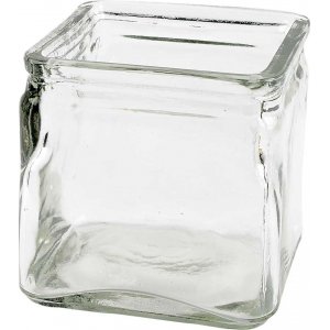 Quadratische Teelichthalter - 10 x 10 cm - 12 Stk Quadratische Teelichthalter - 10 x 10 cm - 12 Stk